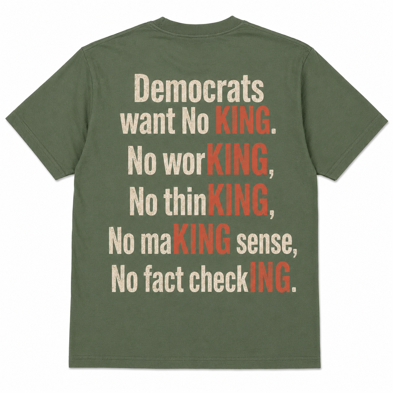 Democrats Want No King Unisex Heavy T-shirt