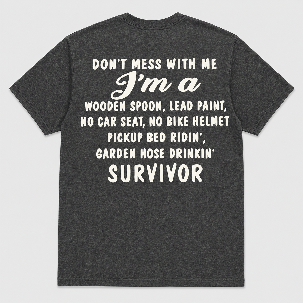 Wooden Spoon Lead Paint Survivor Funny T-Shirt