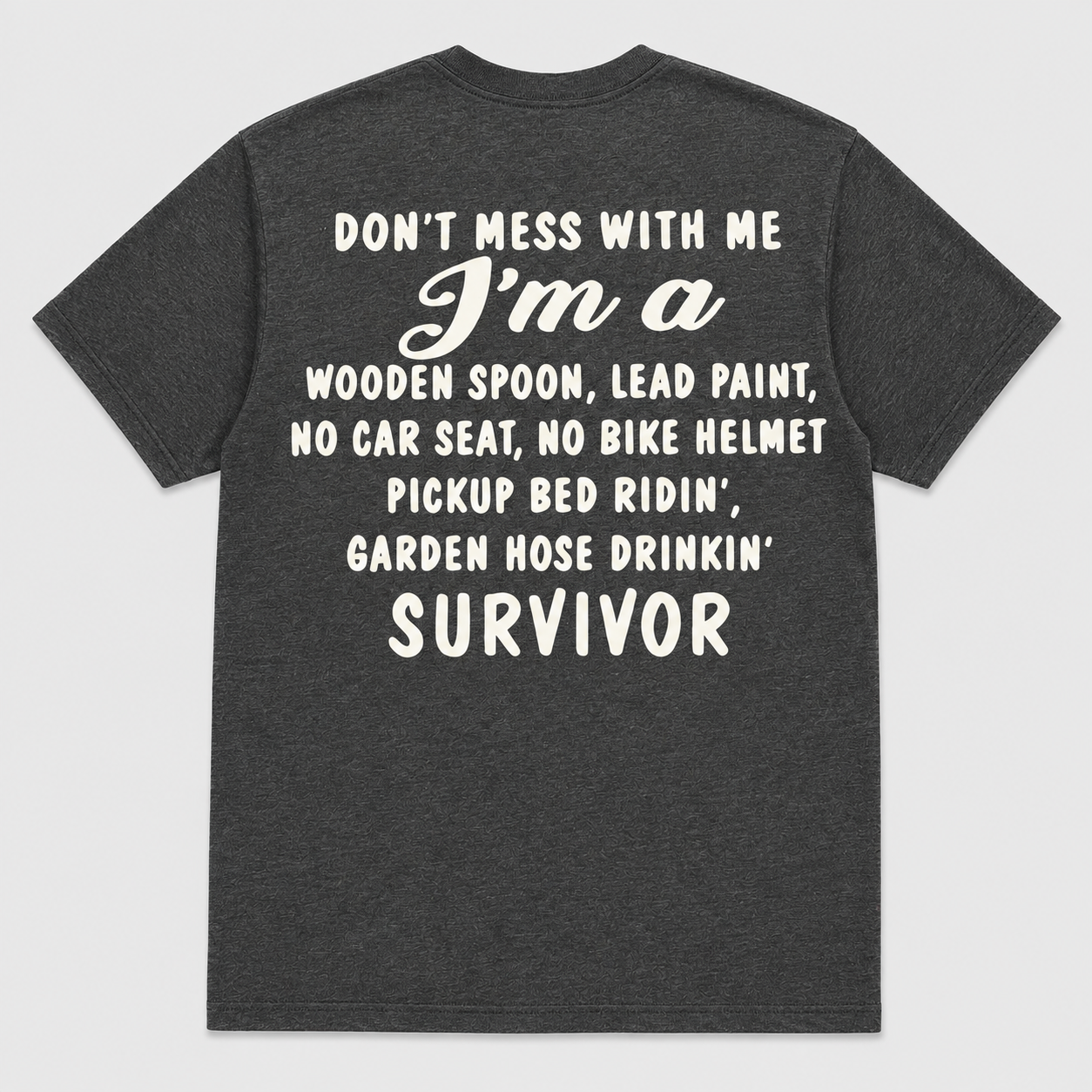 Wooden Spoon Lead Paint Survivor Funny T-Shirt