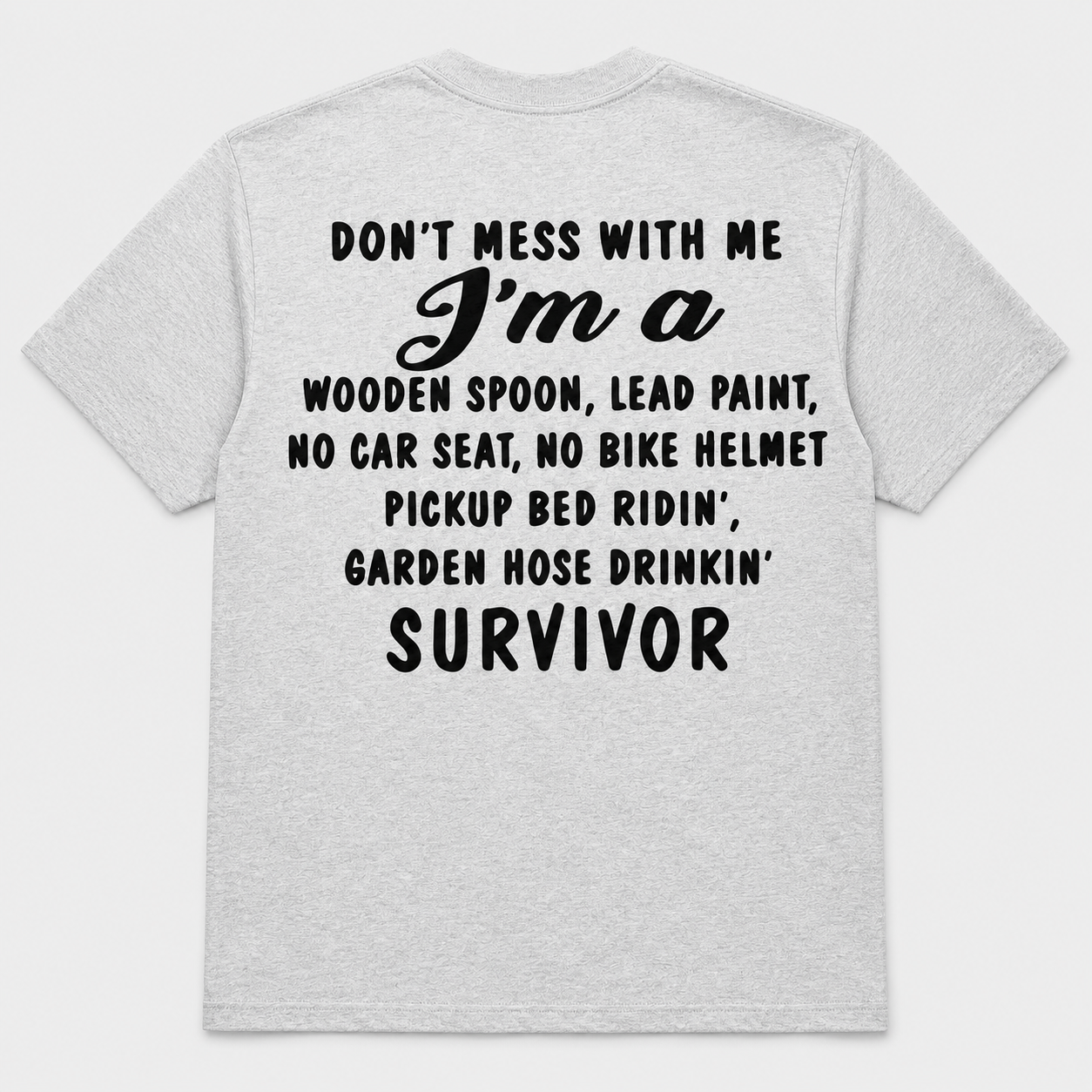 Wooden Spoon Lead Paint Survivor Funny T-Shirt