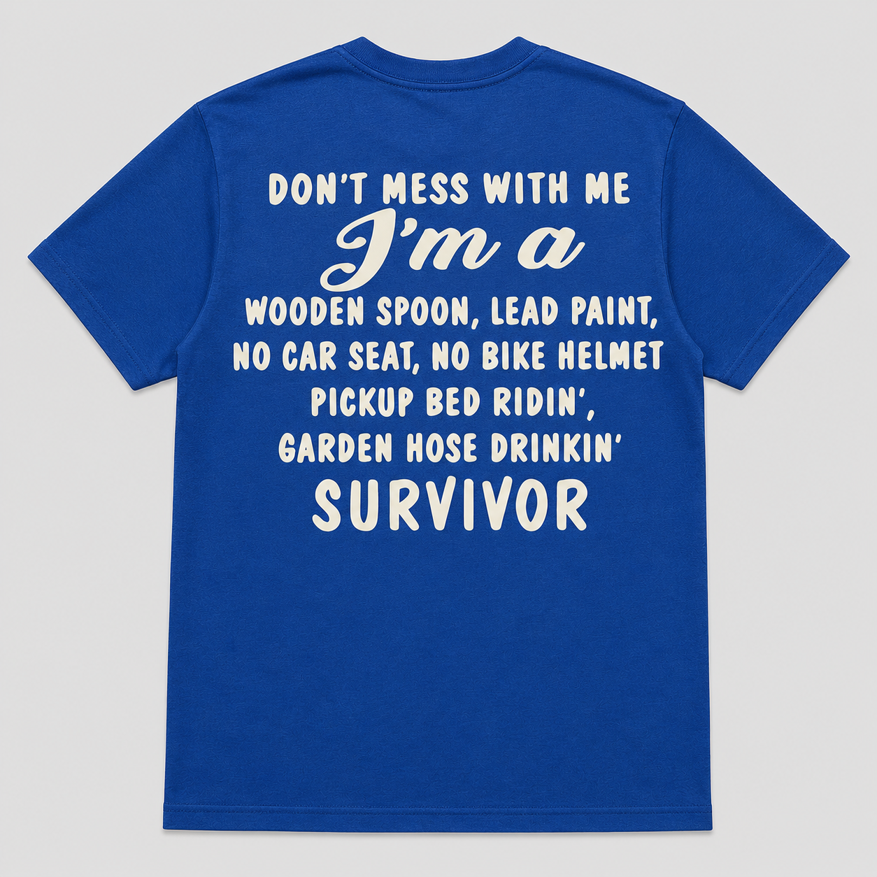 Wooden Spoon Lead Paint Survivor Funny T-Shirt