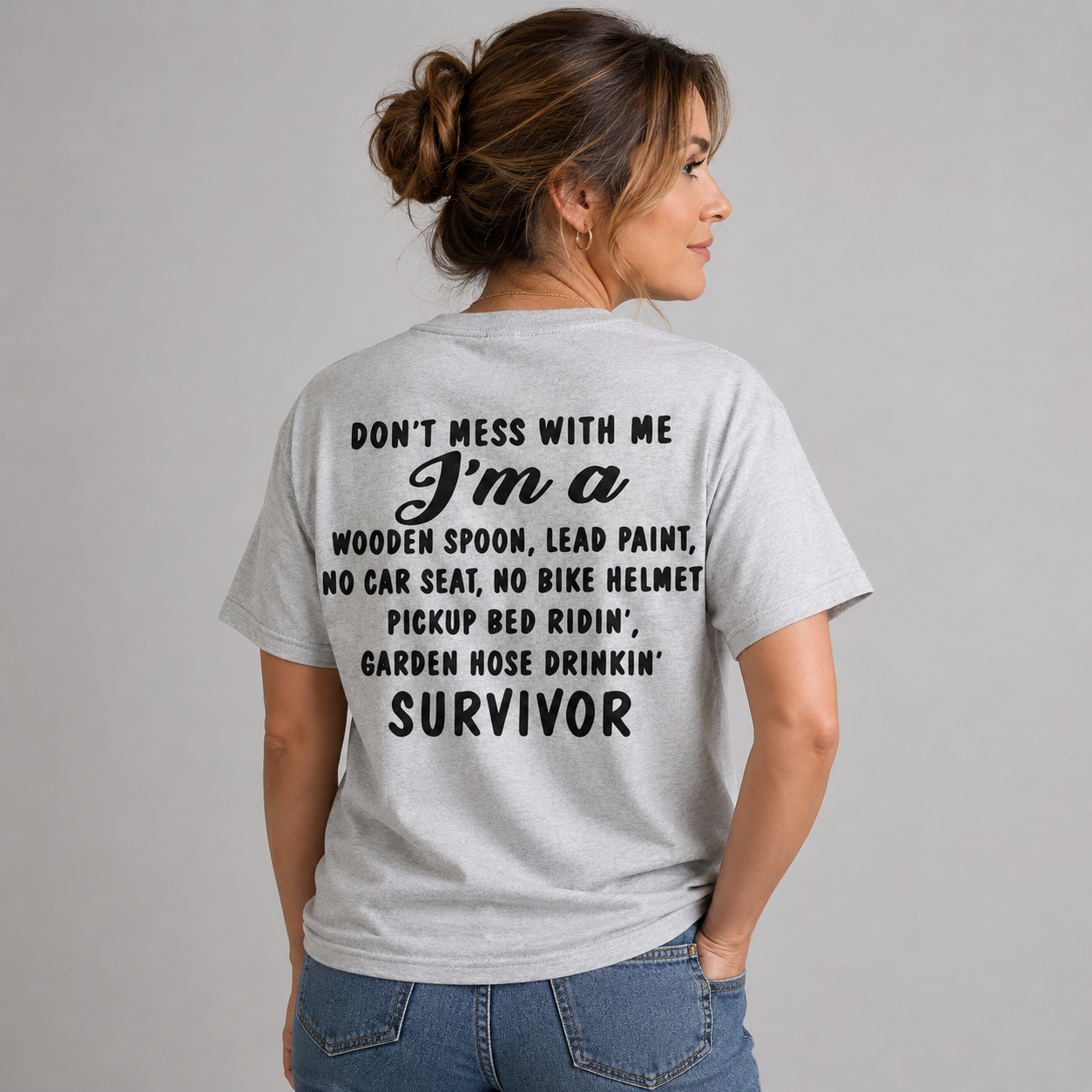 Wooden Spoon Lead Paint Survivor Funny T-Shirt