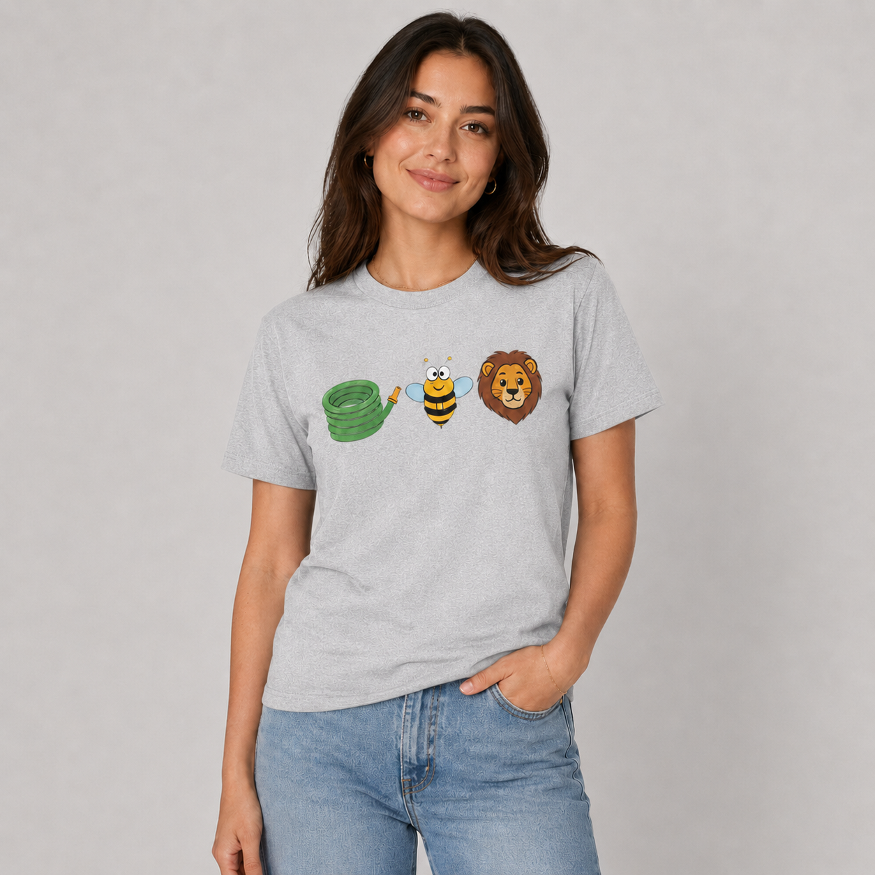 Hose Bee Lion Funny Rebus T-Shirt